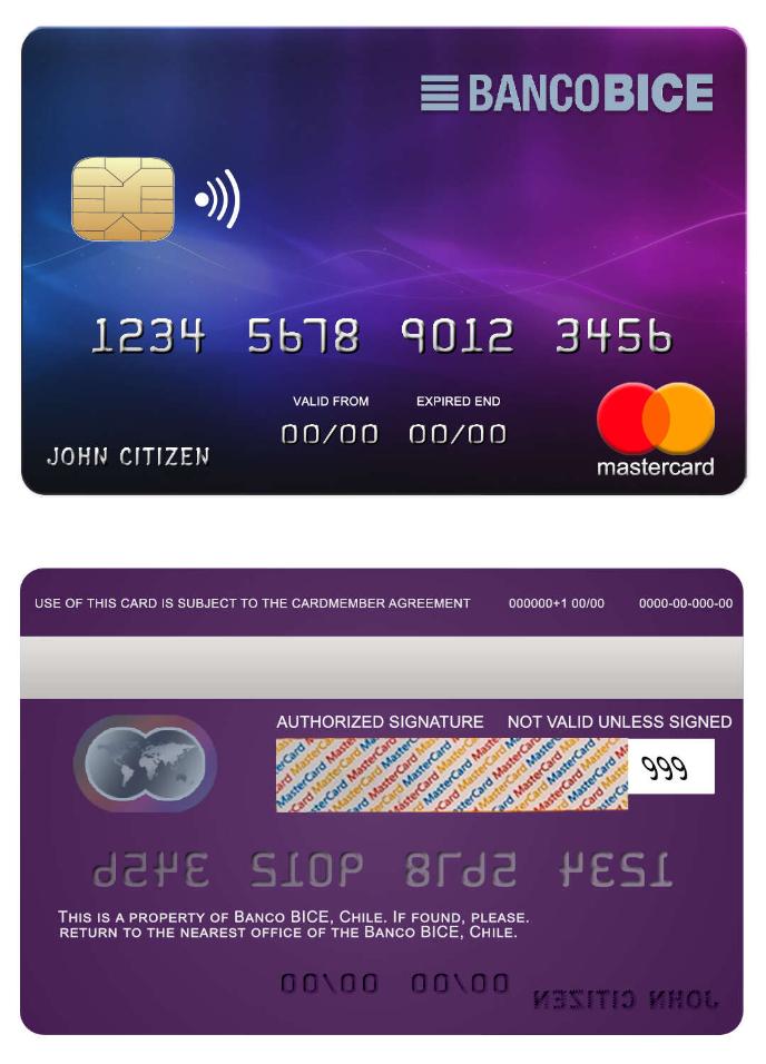 Chile  BICE  bank mastercard